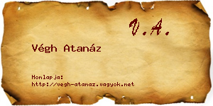 Végh Atanáz névjegykártya